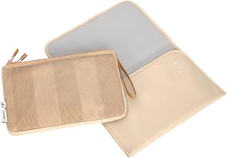 LÄSSIG Baby Windeltasche mit Wickelunterlage für unterwegs/Casual Changing Organizer beige/camel