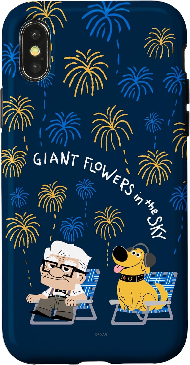 iPhone 15 Plus Disney and Pixar’s Dug Days Carl Giant Flowers in the Sky Case
