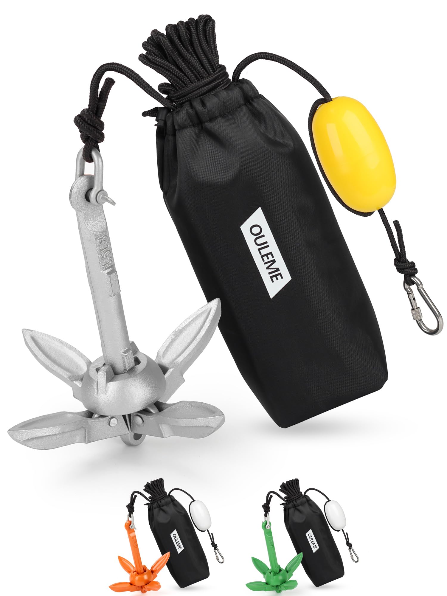 OULEME Folding Grapnel Anchor Kit - Boat & Watercraft -10 OULEME Folding Grapnel Anchor Kit - Boat & Watercraft -10