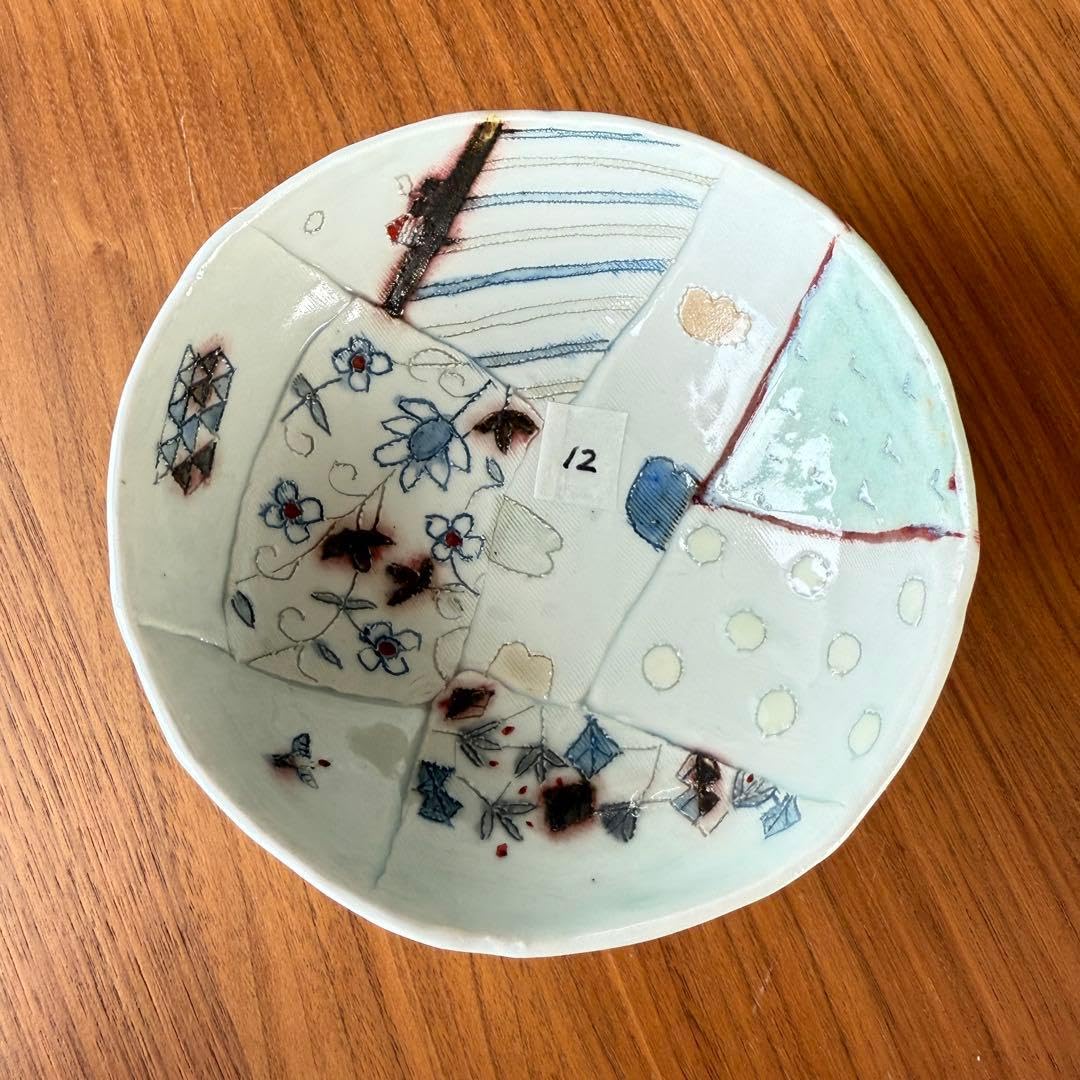 Amazon.co.jp: 砥部焼 生石窯 西山千代子 貼り合わせ : ホーム＆キッチン