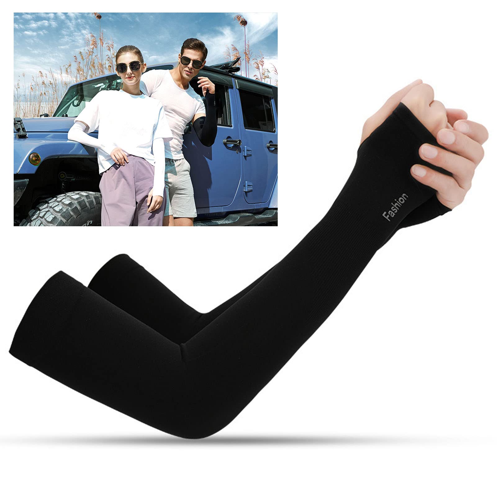 3 Paires De Manchons Bras Anti-UV – Protection Solaire, Léger Et Respirant, Pour Sport Et Plein Air (Noir, Blanc, Gris)