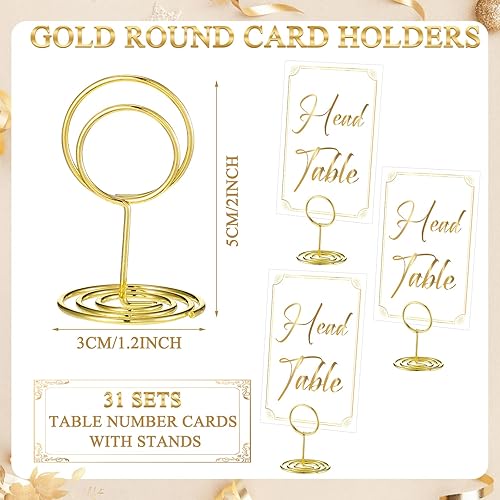 Miniatura 9 de Thenshop 31 juegos de tarjetas de números de mesa con soportes para números de mesa, 1-30 tarjetas de números de mesa, tarjeta de mesa de 2