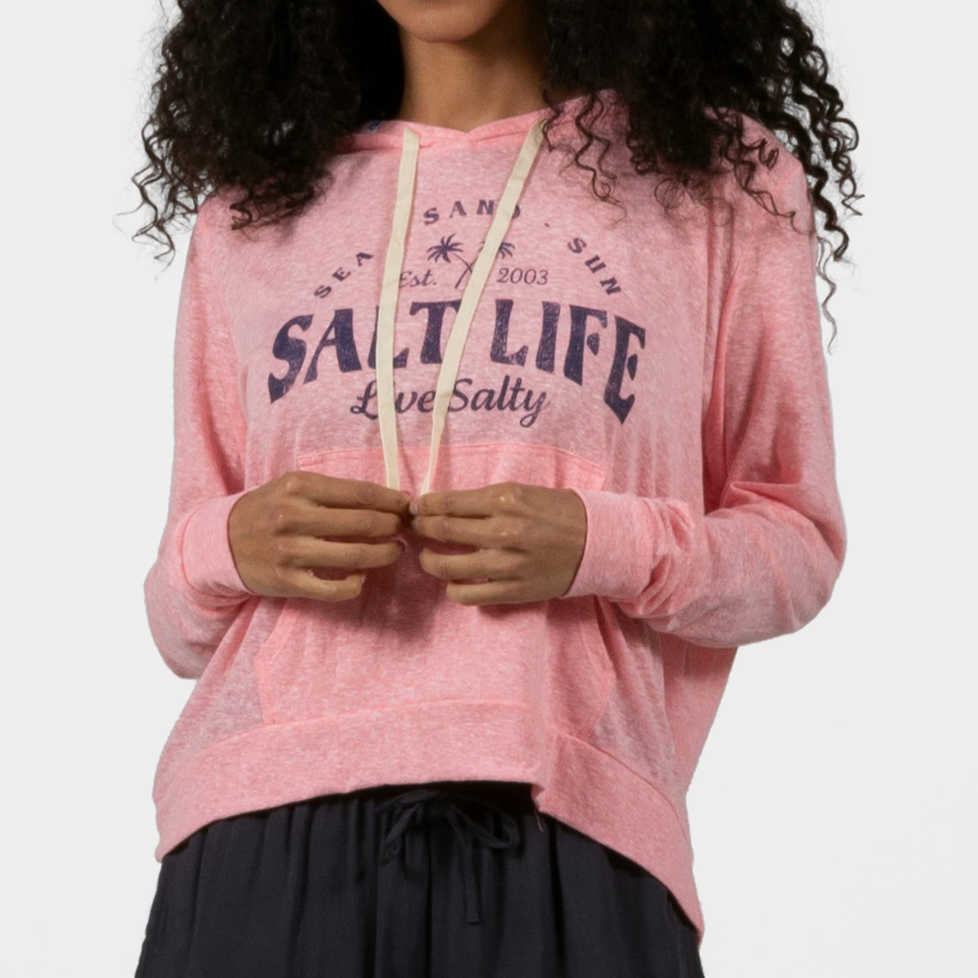 Salt Life Sea N Sun-Sudadera con Capucha de Manga Larga Hombre