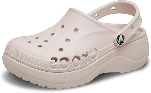 Crocs Women's Baya Platform Clog, Barely Pink