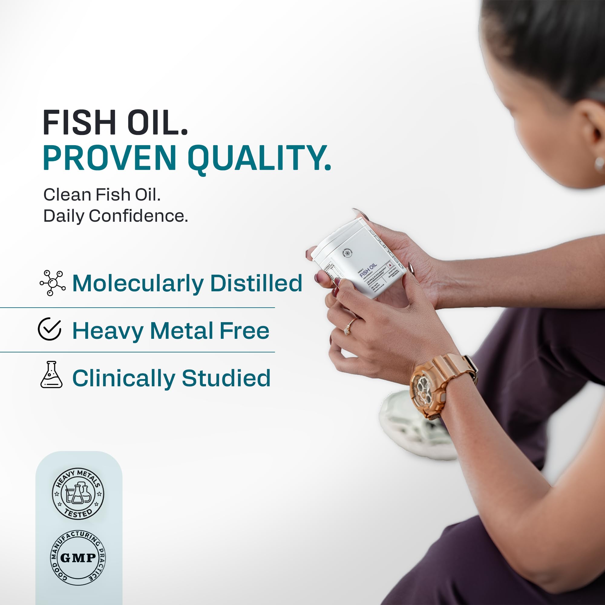 Spunge Omega 3 Fish Oil High Strength | 30 Softgels | High Strength EPA & DHA | 13X EPA & 4X DHA Absorption | Supports Heart, Brain & Joint Health | Daily Dietary Supplement — Amazon image 6