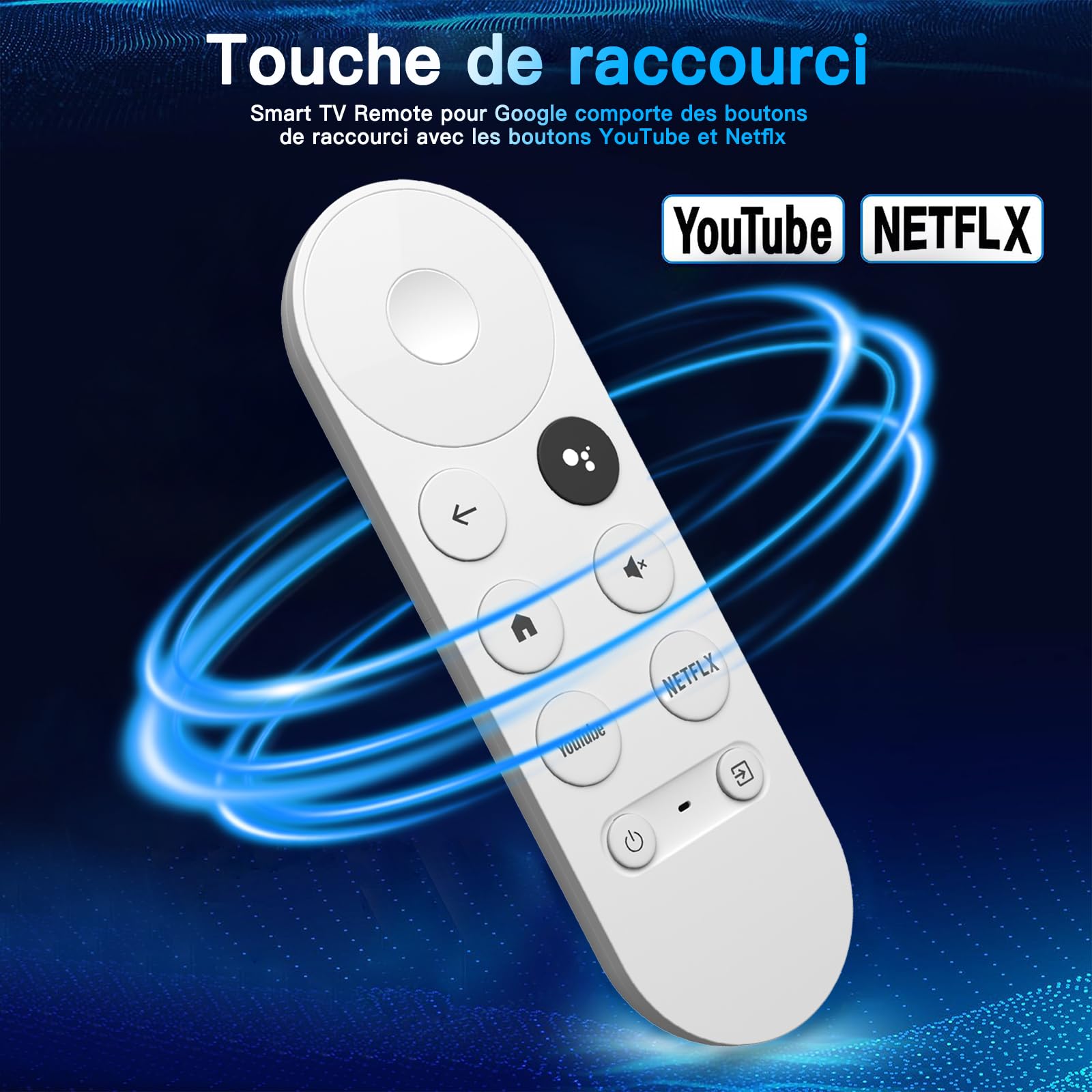 GOUYESHO G9N9N sostituisce telecomando vocale per Google 4K TV Chromecast Voice Bluetooth IR 4K Snow Streaming Media Player G9N9N GA01920 GOUYESHO G9N9N sostituisce telecomando vocale per Google 4K TV Chromecast Voice Bluetooth IR 4K Snow Streaming Media Player G9N9N GA01920