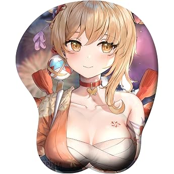 3D Anime Mousepad Nette weiche Sexy Karikatur Sch nheit Gro e Brust Titten Silikon Handgelenkst tze Unterst tzung Mousepad Matte Gaming Mousepads mit Handgelenkst tze 26