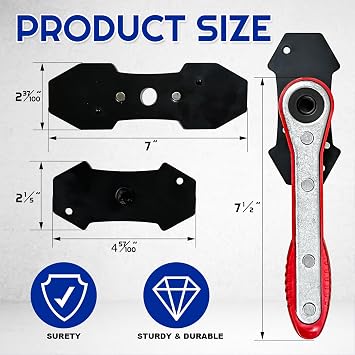 Brake Caliper Compression Tool,Caliper Piston Compressor Tool with Extra 2PCS Large Plates 1.57-2.95 for Disc Brake Pad Spreader,Automotive Tools with 2 Caliper Hangers,Car Brake Repair