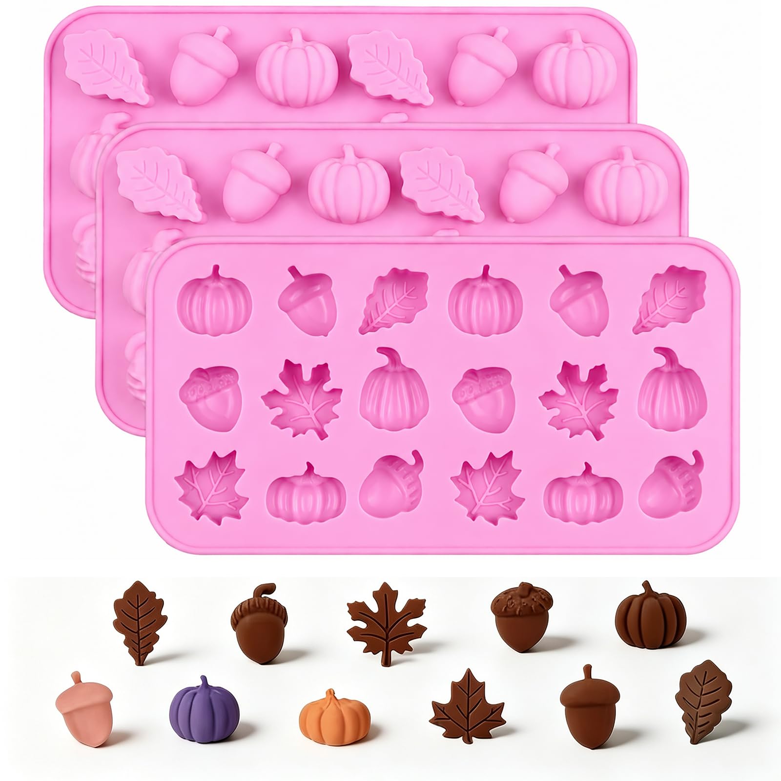 Photo 1 of Basilify 3-Piece Autumn Themed Silicone Molds