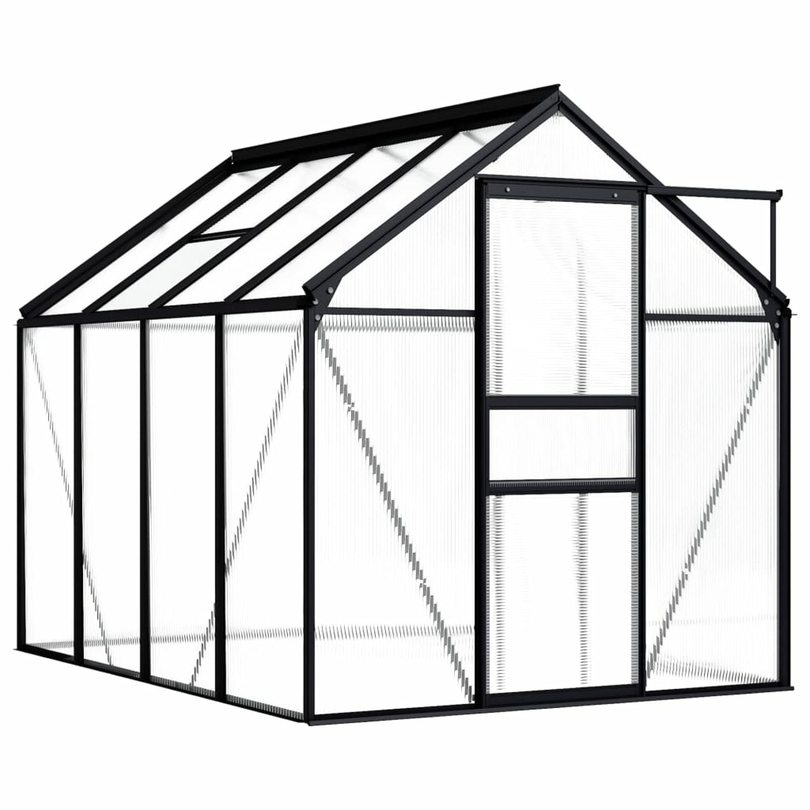(similar)Tidyard Greenhouse with Door, Aluminum Frame Walk-in Outdoor Herbs Flowers Vegetable House Polycarbonate Roof Panels Plant House for Balcony, Deck, Garden 74.8 x 98.4 x 49.2/76.8 Inches (L x W x H)