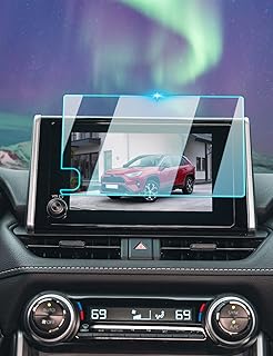BIXUAN 2023 RAV4 Screen Protector Design for Toyota RAV4 2023 LE/XLE/XLE Premium/Adventure 8 inch Touch Screen Plastic RAV4 Prime 2023 Screen Protective Film RAV4 Hybrid Accessories 2023 (Not for 10.5-inch) 2 Pack
