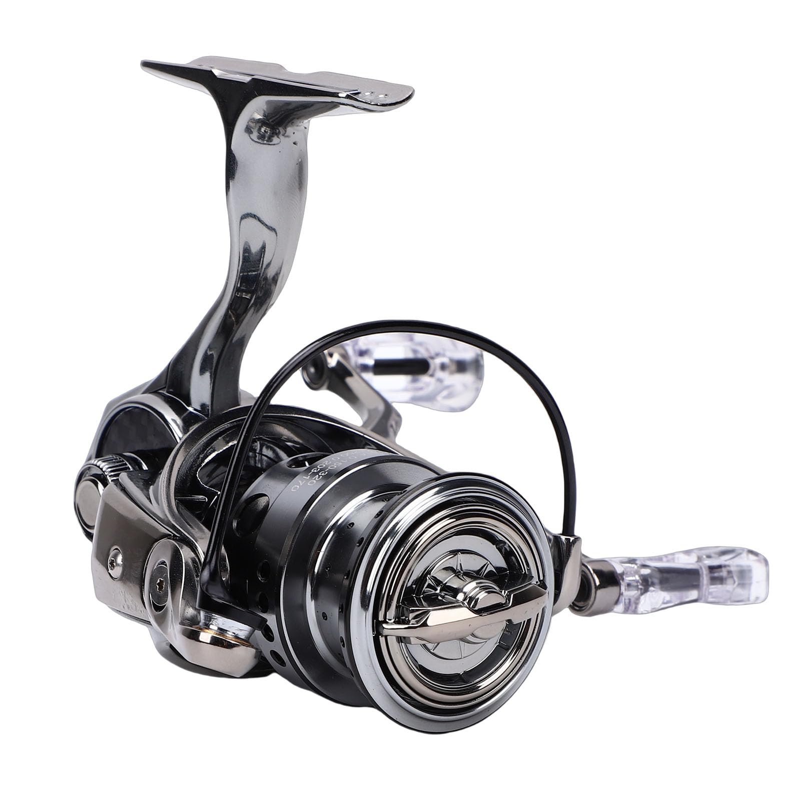 Asixxsix Kołowrotek Spinningowy, 4 Kg Regulowany Układ Hamulcowy Przełożenie 5.2:1 Rękojeść z Włókna Węglowego Kołowrotki do Wędkarstwa Słodkowodnego, Kołowrotek Słonowodny ze zintegrowaną linką