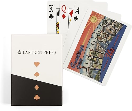 San Petersburgo, Florida, Escenas de letras grandes (52 cartas de juego, baraja de cartas de tamaño póker con comodines)