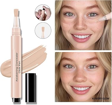Liquid Concealer Makeup, Awakening Clicks Pen Highs Pigment, Conceals Covers Acnes Dark Spots Dark Circles Liquid Makeup