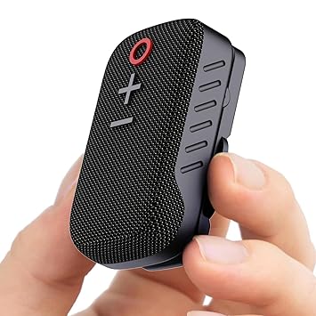 Portronics Talk Three Wearable Bluetooth Speaker with Mic, Magnetic/Spring Clip-On, Upto 10Hours Playtime, IPX5 Water/Dust Resistant, Bluetooth 5.3v, Big Buttons, Portable Speaker with Microphone