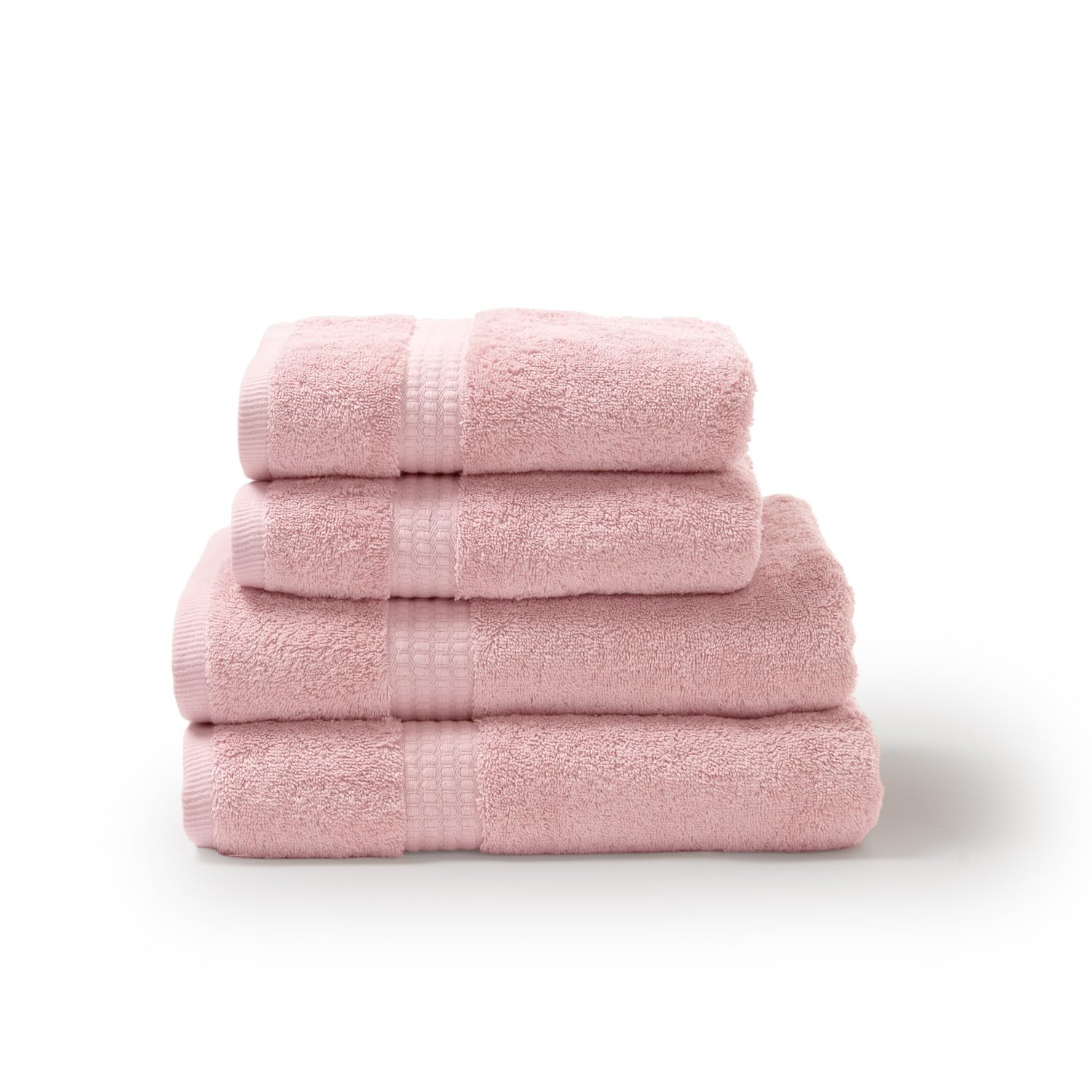 TRAMAS+ Pack 4 Toallas 100% Algodón 700 gr, Lavabo y Ducha