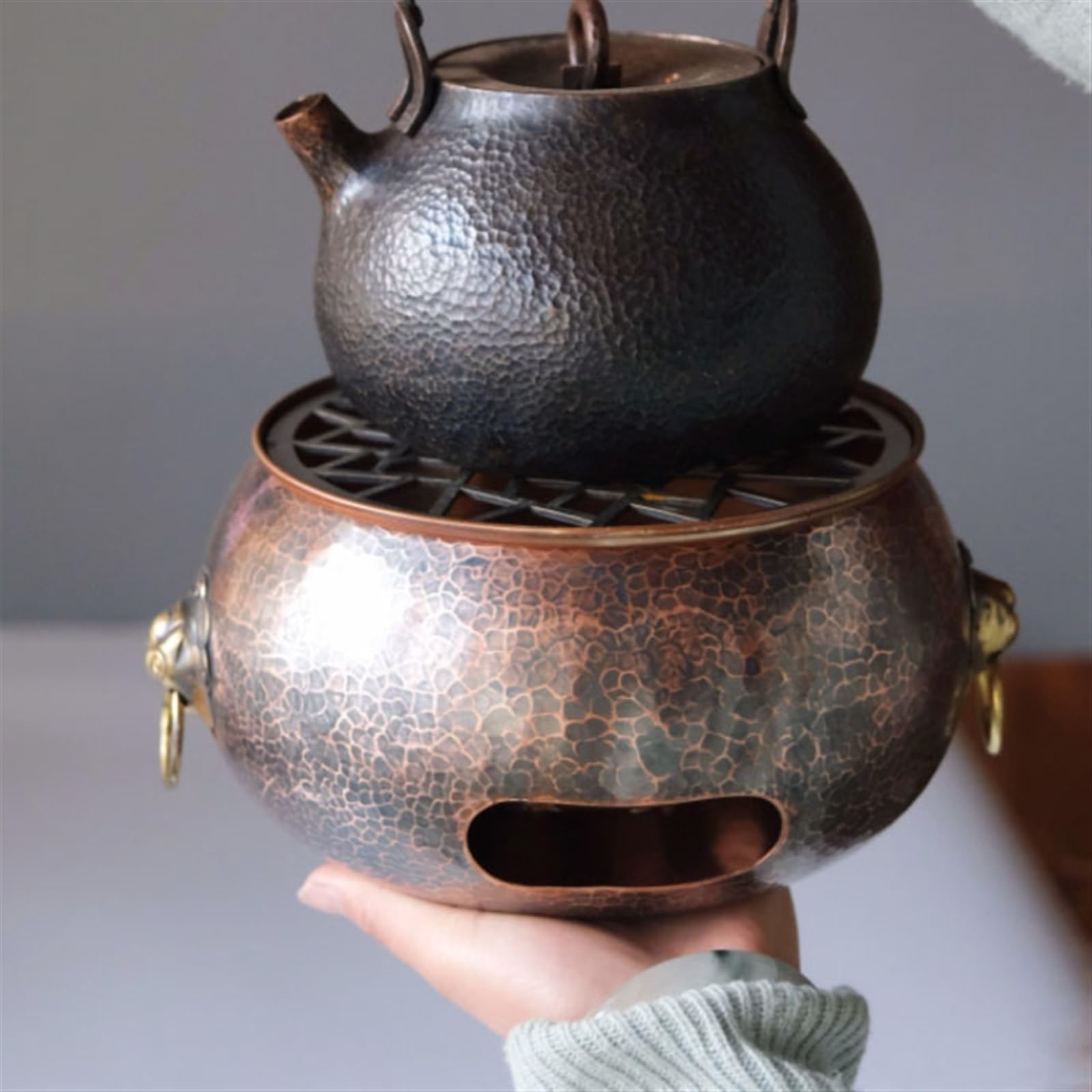 Fornello da barbecue portatile Griglia for barbecue in stile giapponese, piccola griglia a carbone Fornello for barbecue portatile Piccola stufa for barbecue con griglia in rete metallica for interni