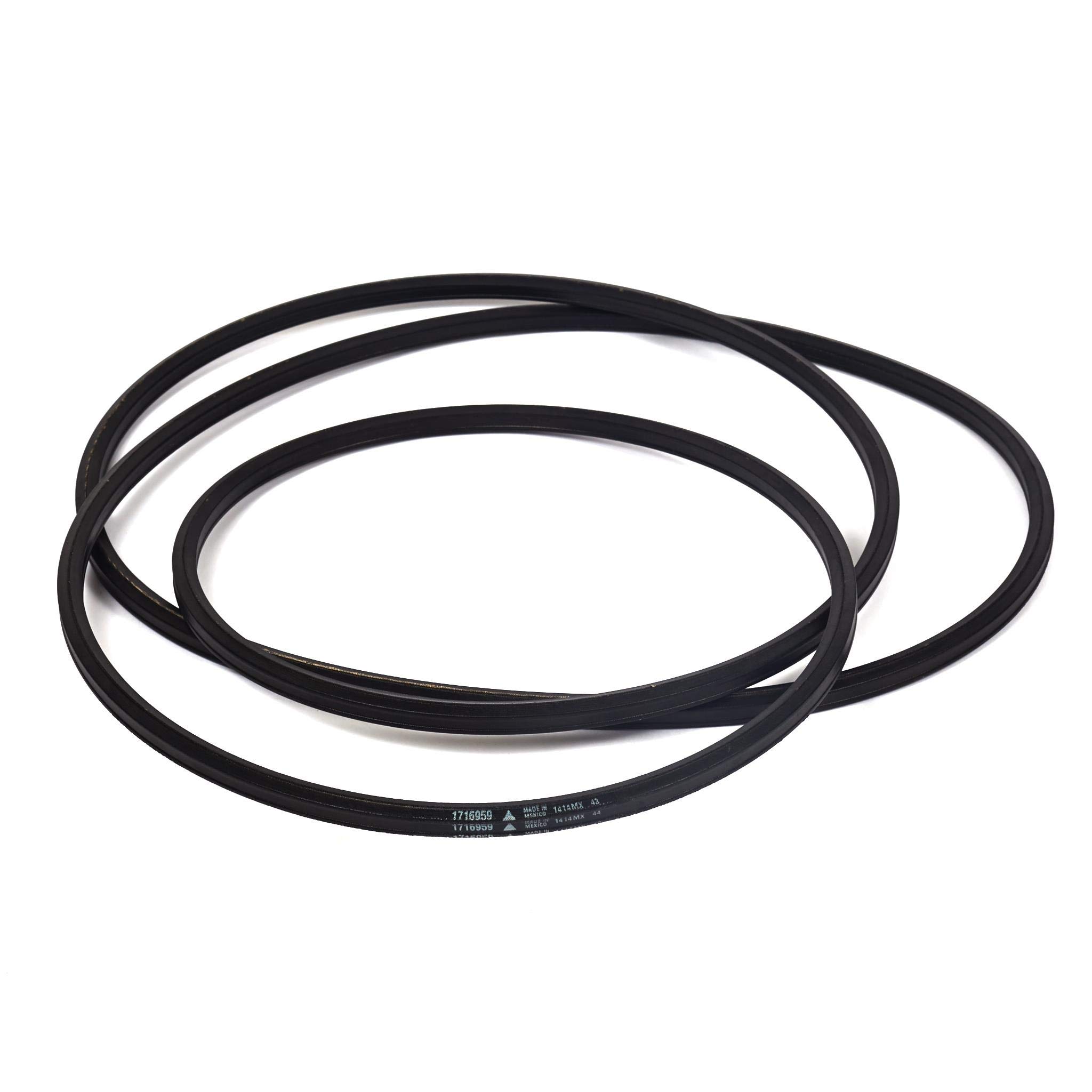 Amazon.com : Briggs and Stratton 1716959SM V-Belt, 130.00, Black  