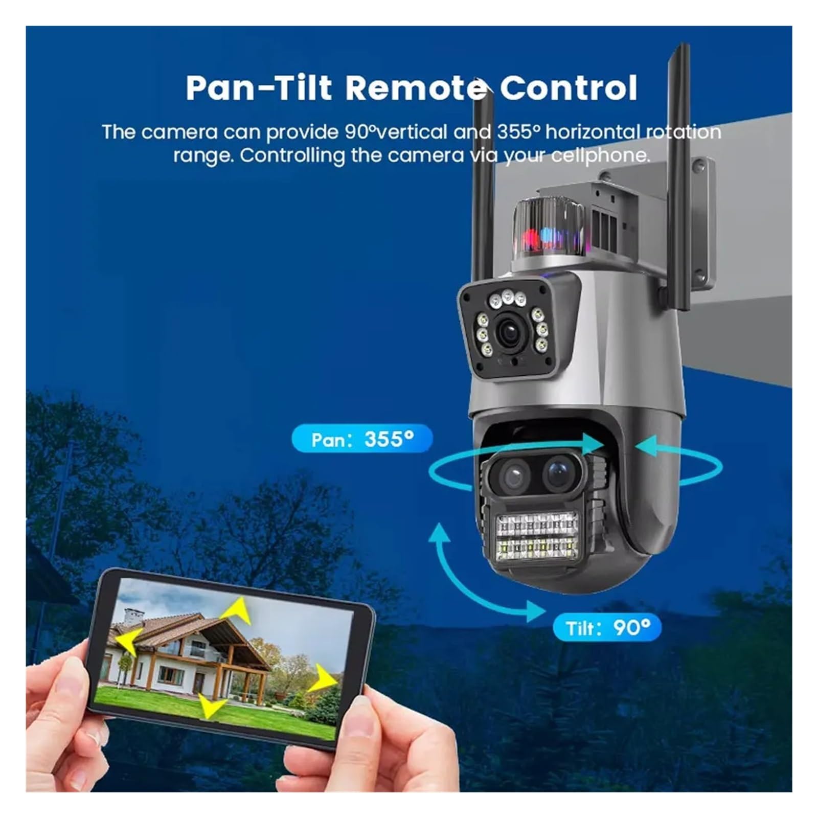 Système de caméra de sécurité sans Fil HD 8CH 12MP, Zoom 8X, caméra(None,8Pcs 6K WiFi Came)