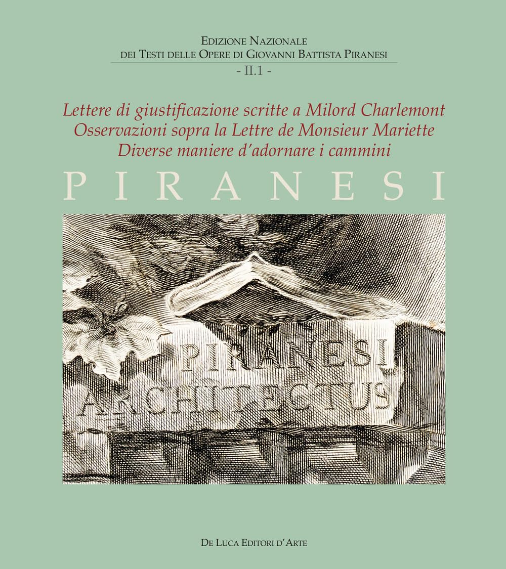 Lettere di giustificazione de Piranesi livre d'art rare pour collectionneur d'architecture