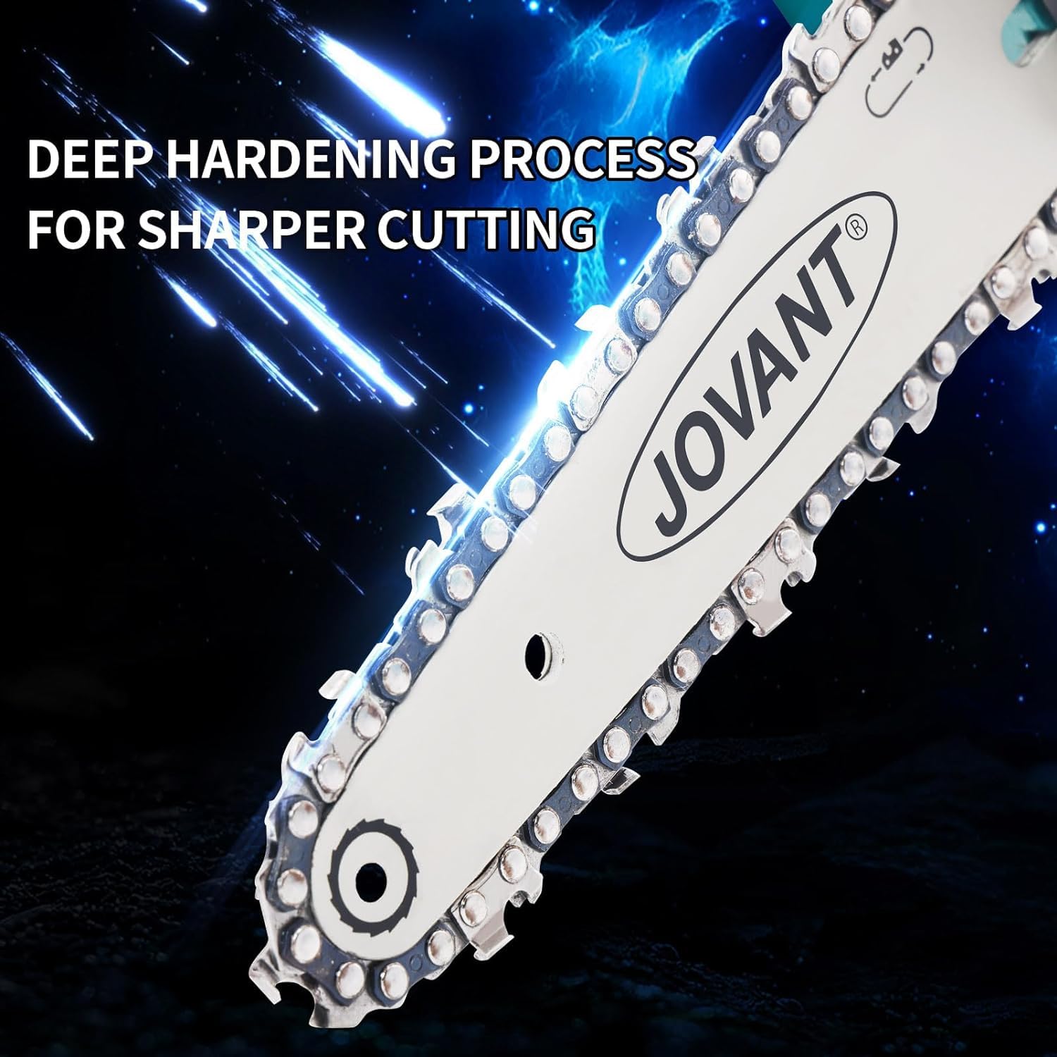 6 Inch Mini Chainsaw Chain Replacement, 2 Pcs Chains for Cordless Mini Chainsaw 1/4" LP Pitch - Image 2