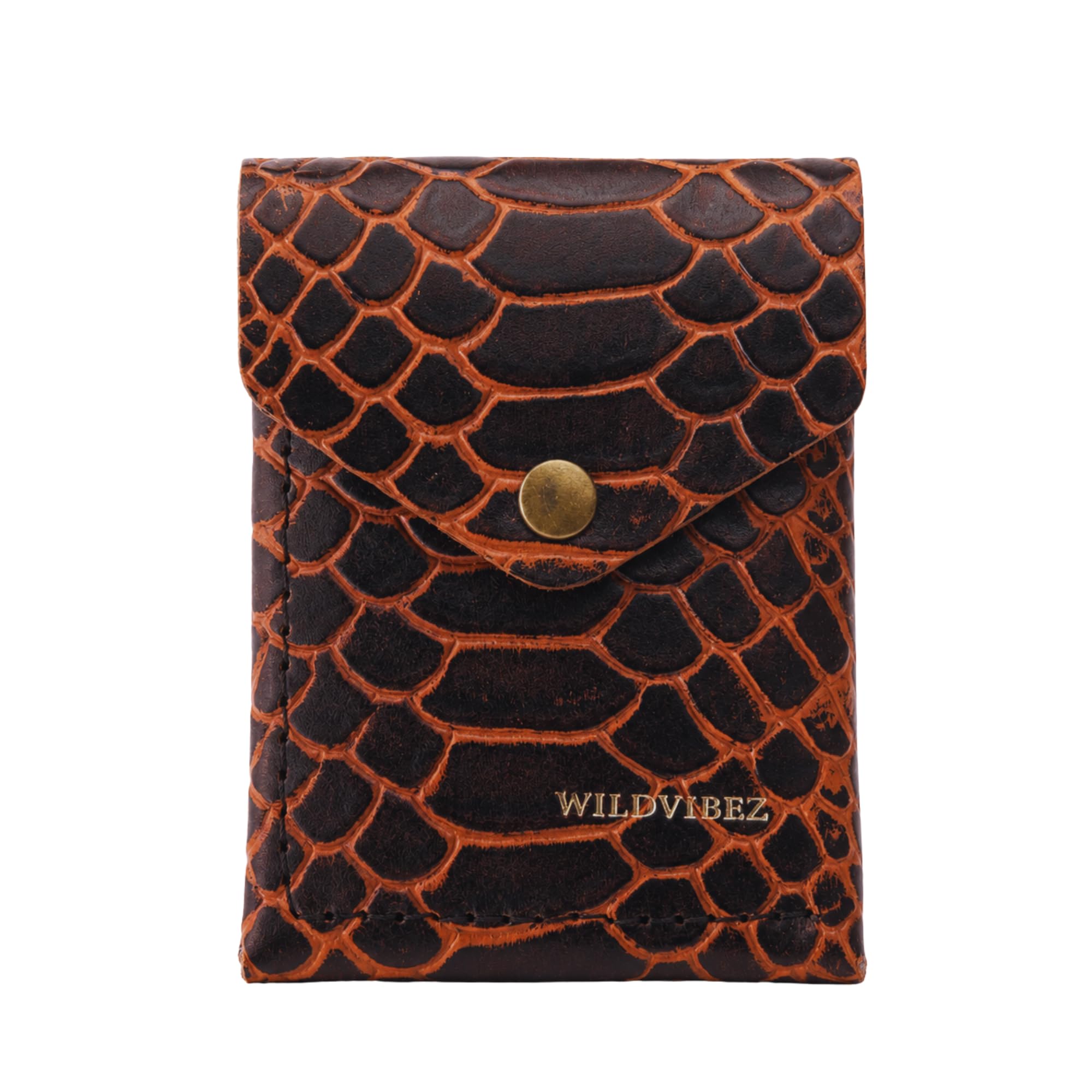 Snap Go Flip Genuine Leather Vertical Slim Wallet for Men and Women | Pull-String Quick Card Access|Compact Front Cash Pocket & Button Lock | Minimalist Travel & Daily Carry Wallet(Designer)-image-42