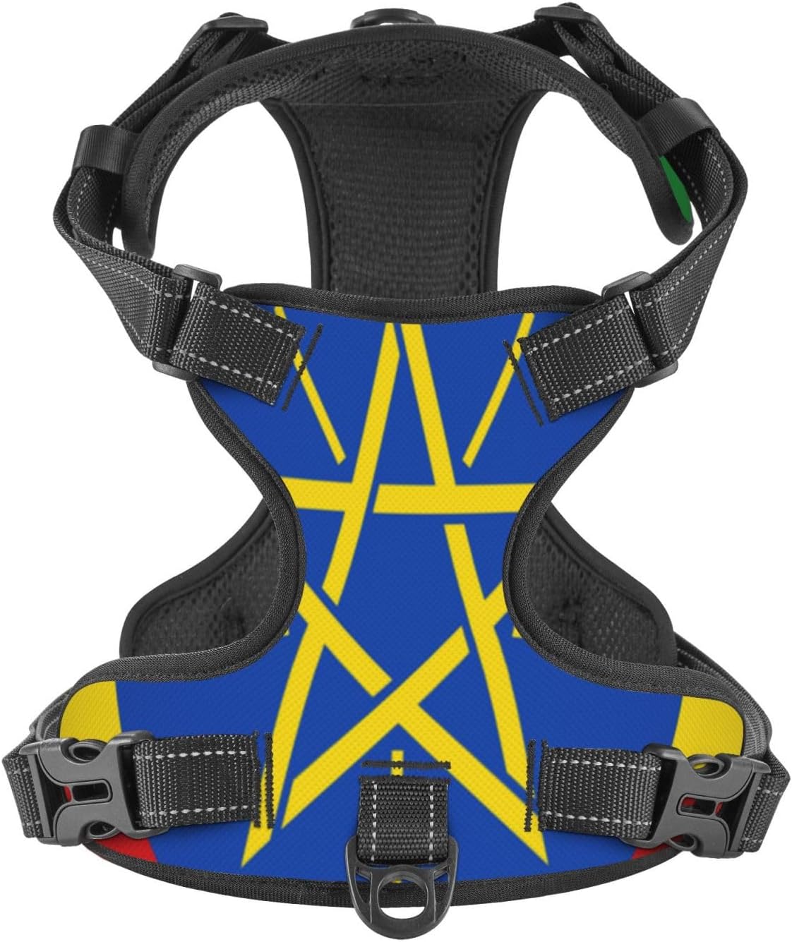 Flag of Ethiopia No Pull Dog Vest Harness for Small Medium Large Dog Puppy Pets Cats Outdoor Walking
