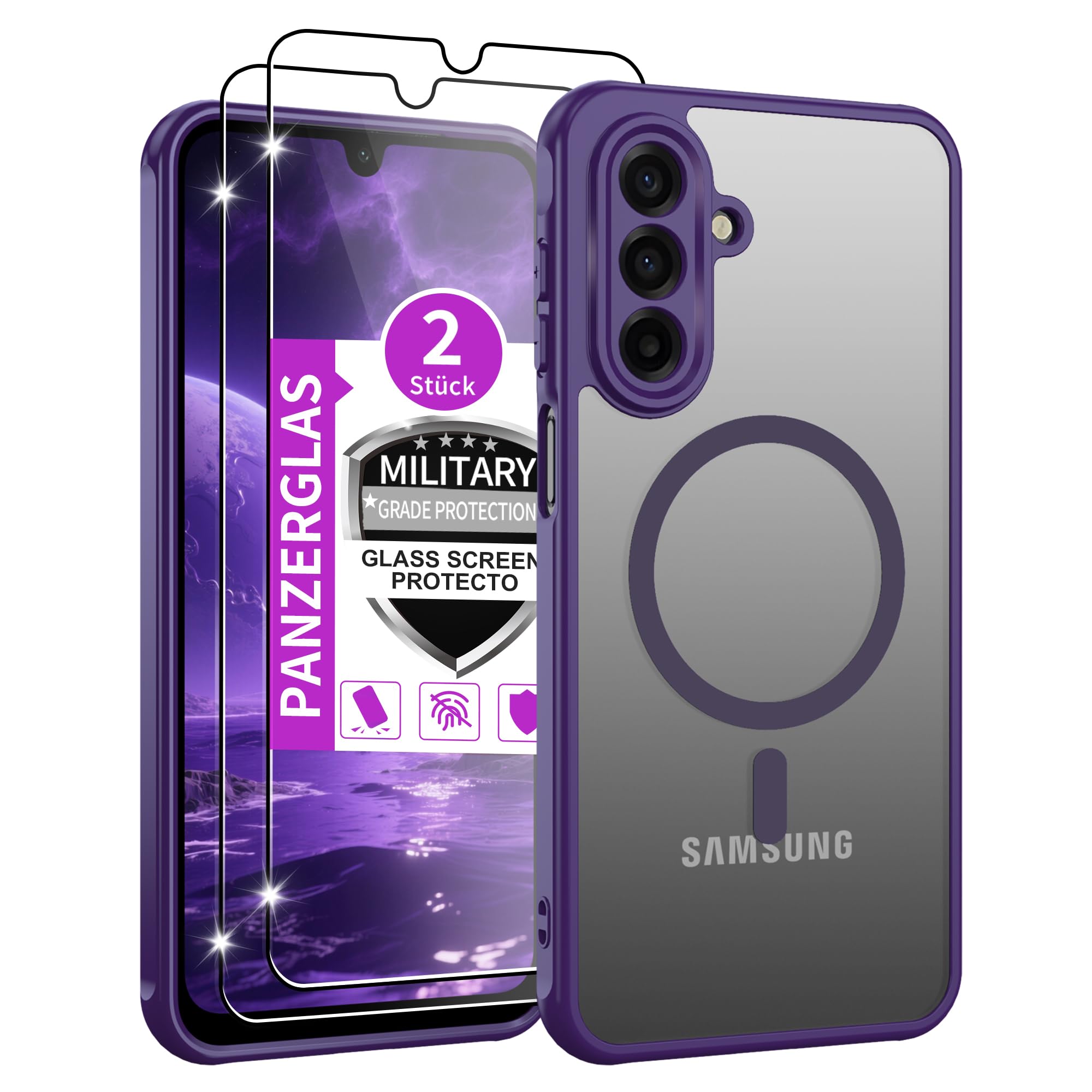 Jshru für Samsung Galaxy A15/A16/A56 5G/A17 /A26/A36/A37/A57 Hülle