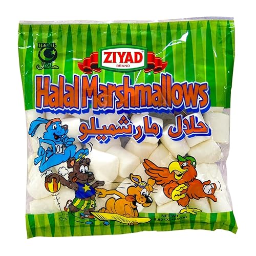 Miniatura 1 de Ziyad Malvaviscos grandes gourmet Halal, sin cerdo, sin huevos, sin lácteos, sin gluten, perfectos para vacaciones y S'mores! 8.8 onzas (paquete de