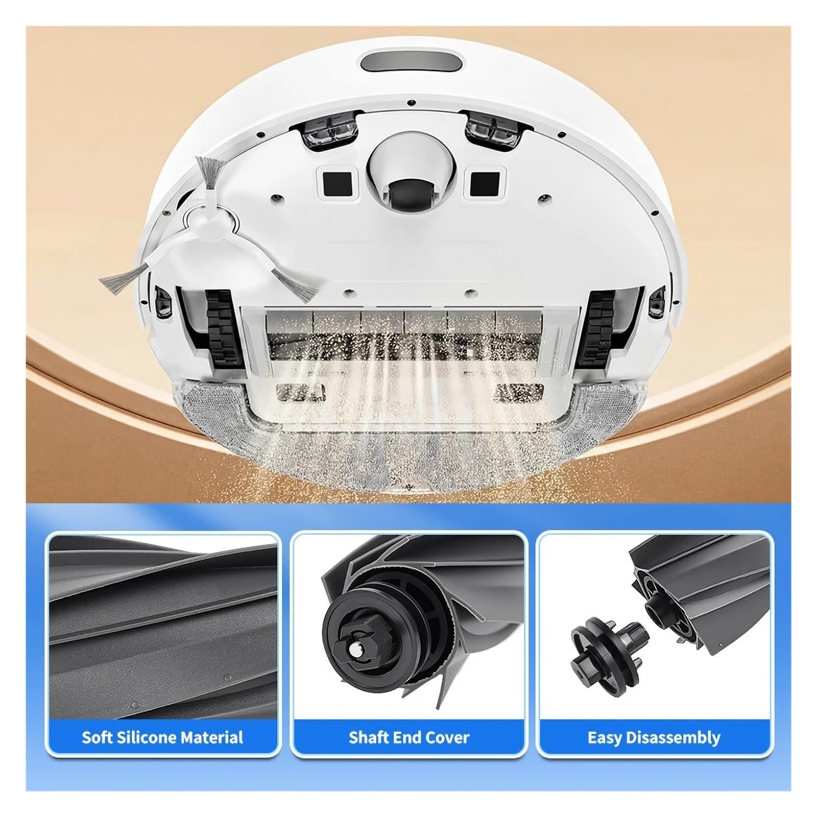 Cepillo Principal, Compatible Con Dreame | Cepillo giratorio de repuesto for robot aspirador mantenimiento diario(5pcs)