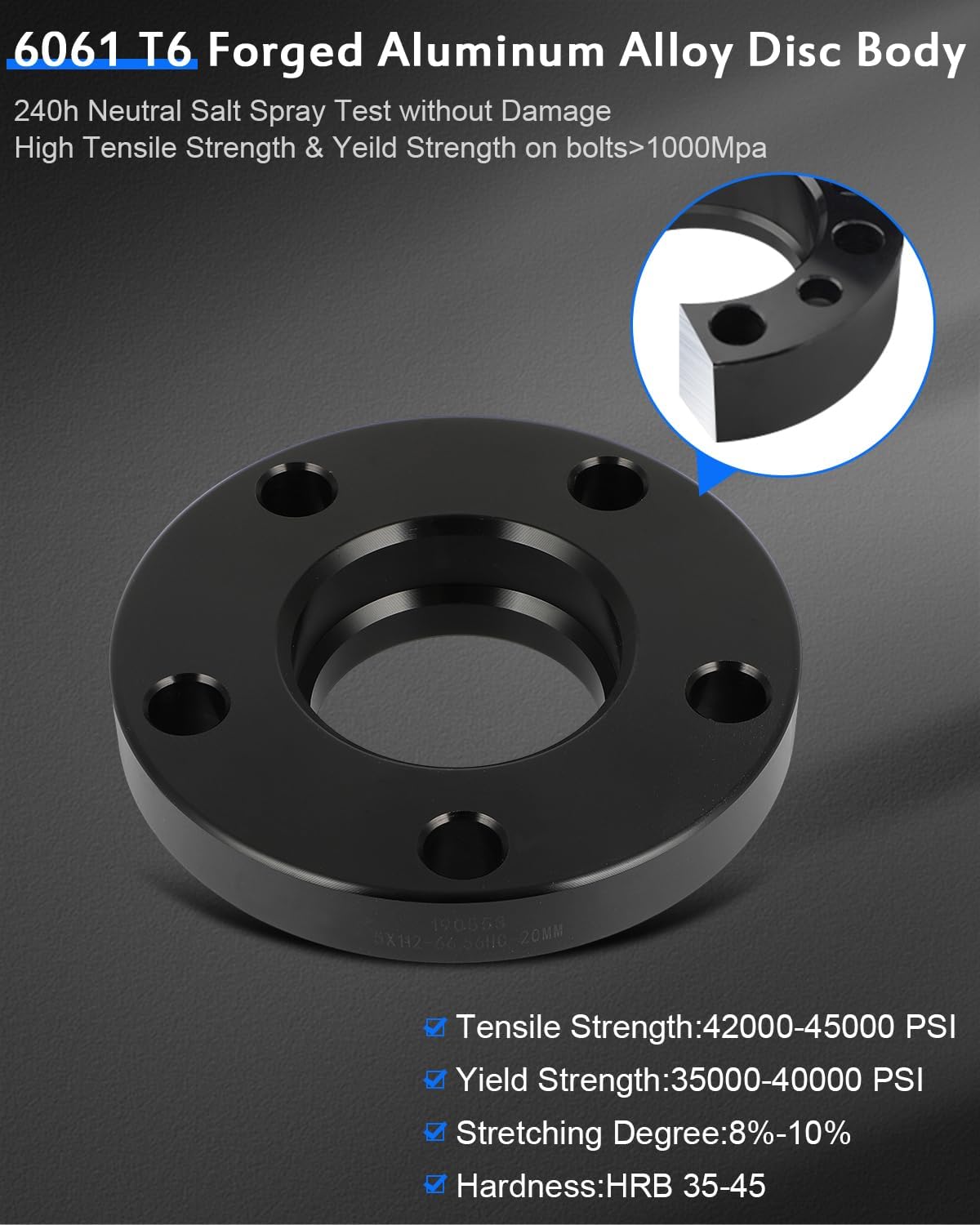 ECCPP 4 PCS 20mm 5x112 to 5x112 Wheel Spacers 2017-2026 for Mini Countryman