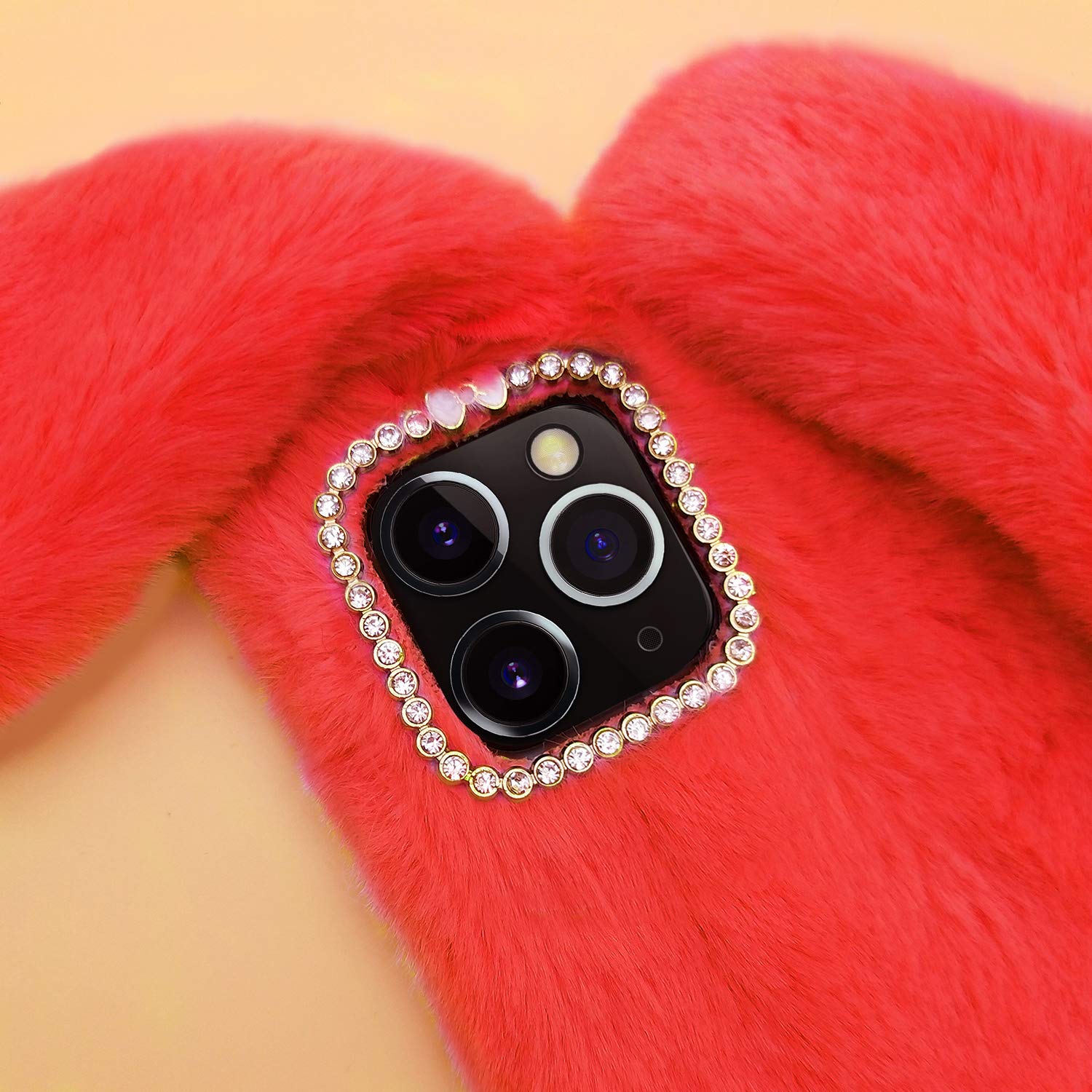 Amazon.com: Omorro Compatible with iPhone 13 Pro Max Plush Rabbit