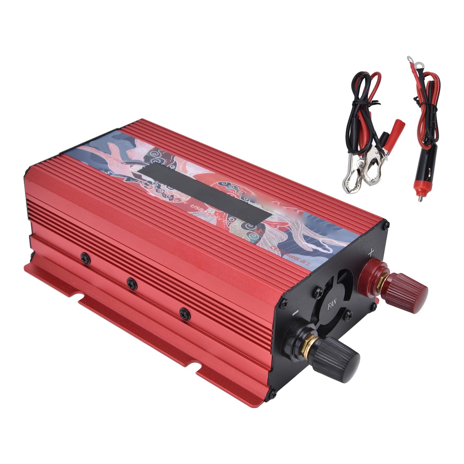 Inverter di Potenza a Onda Sinusoidale Pura 3000W - da 12V a 220V CA Con Adattatore per Auto e Presa CA - Convertitore per Casa, Camper, Camion