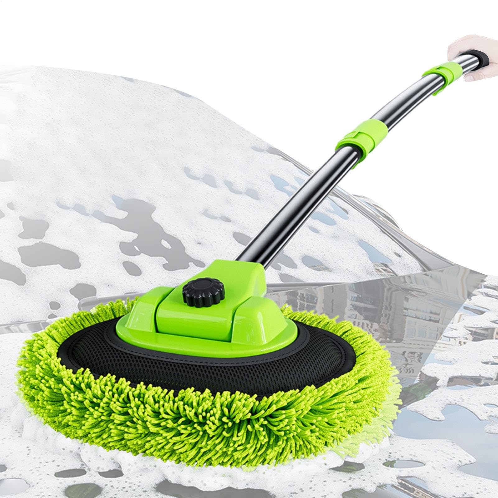 Mop de lavage de véhicules incurvé pour éviter les rayures et le mal de dos