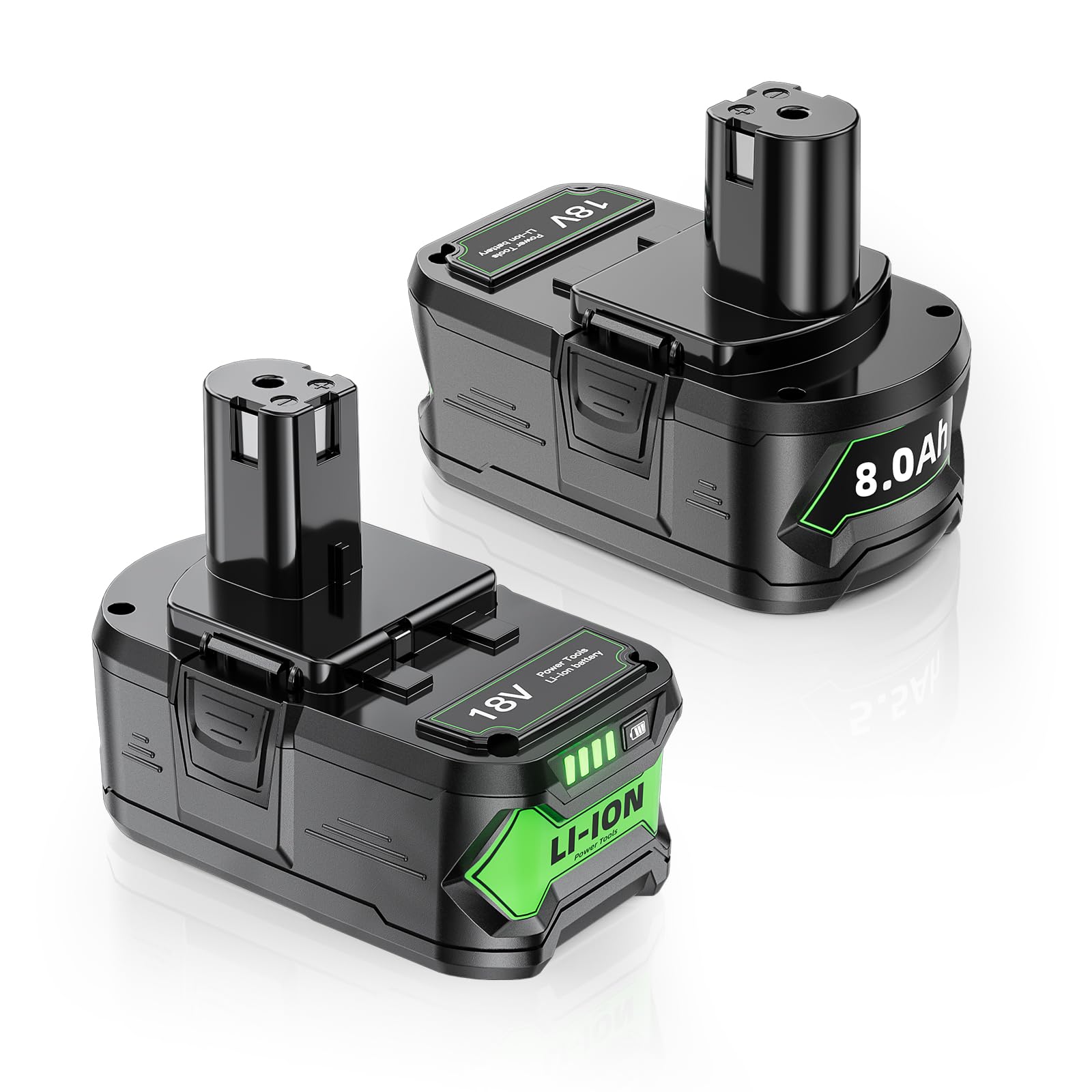 Ersatzakku für Ryobi 18V Akku, Kompatibel mit P108, P102, P103, P104, P105, P106, P107