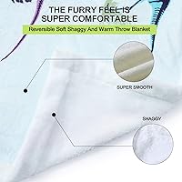 Vista 6 de Manta de dinosaurio para niños, franela suave, regalos para amantes de los dinosaurios, mantas y mantas (dinosaurio 4, 50 x 60 pulgadas)