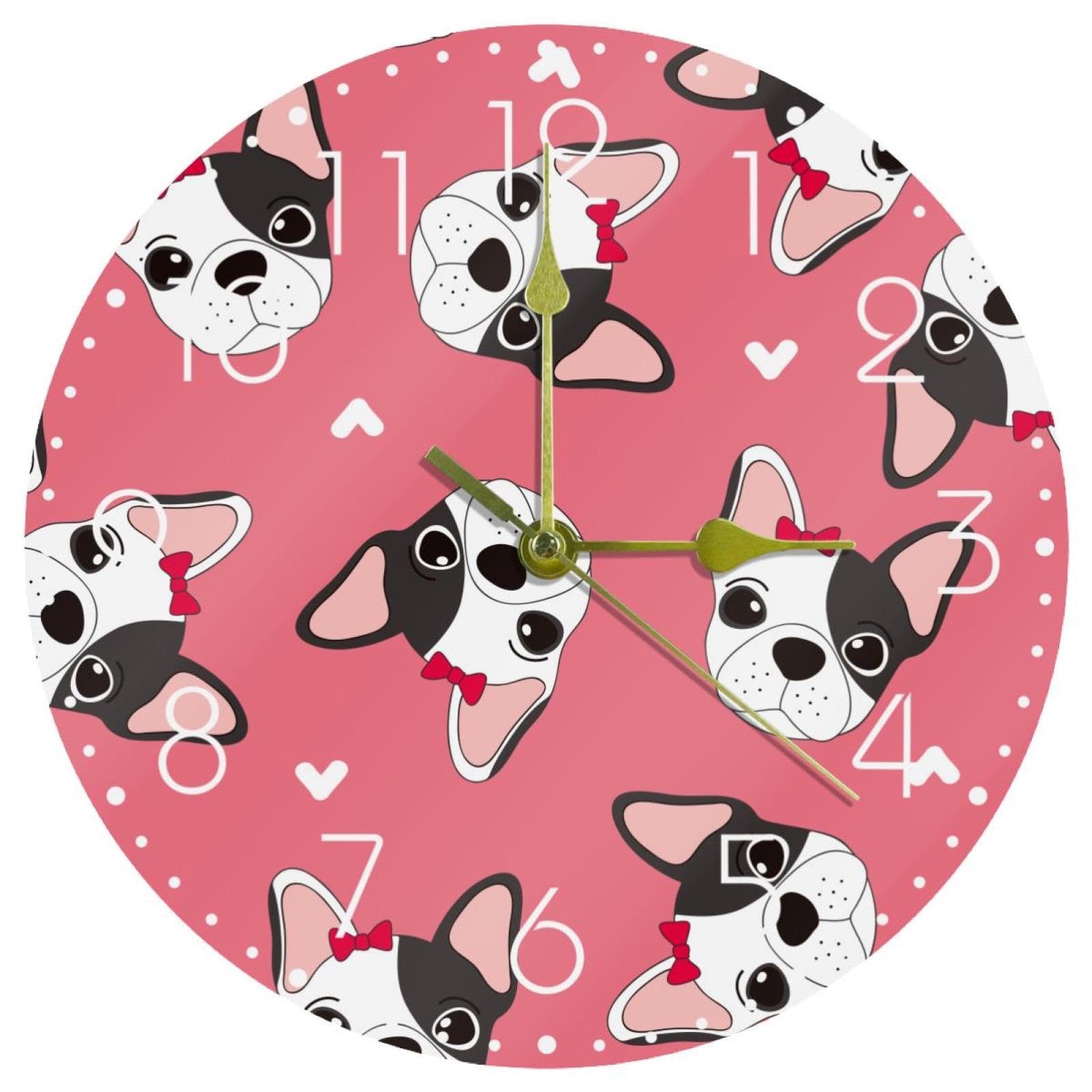 Horloge murale silencieuse en acrylique 25cm sans tic-tac pour un sommeil paisible