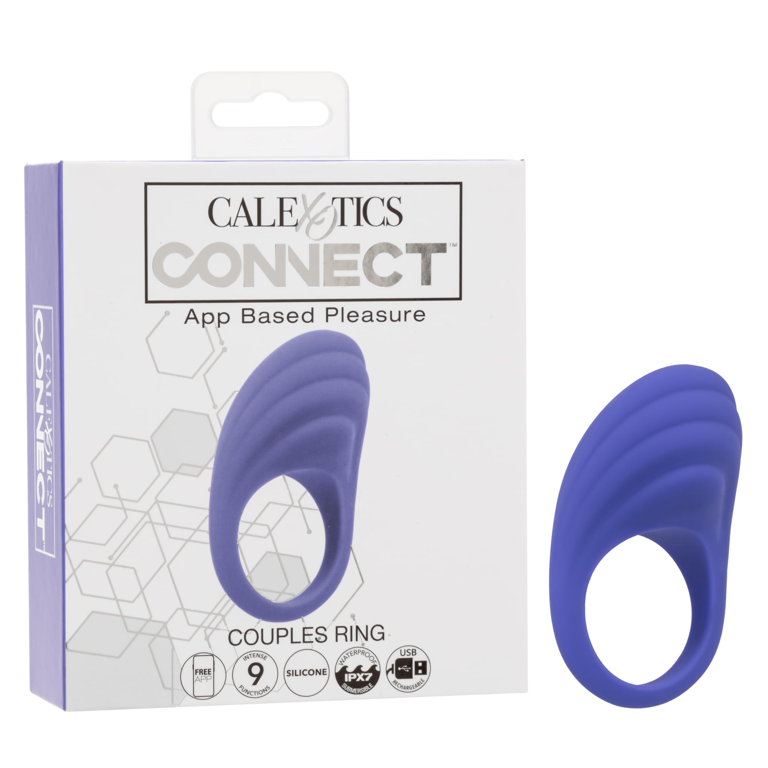 Amazon.com: CalExotics Connect Couples Ring, Vibrating Cock Ring for Men, 9  Modes Rechargeable Vibrator Controlled by App - SE-0001-00-3 : Health &  Household