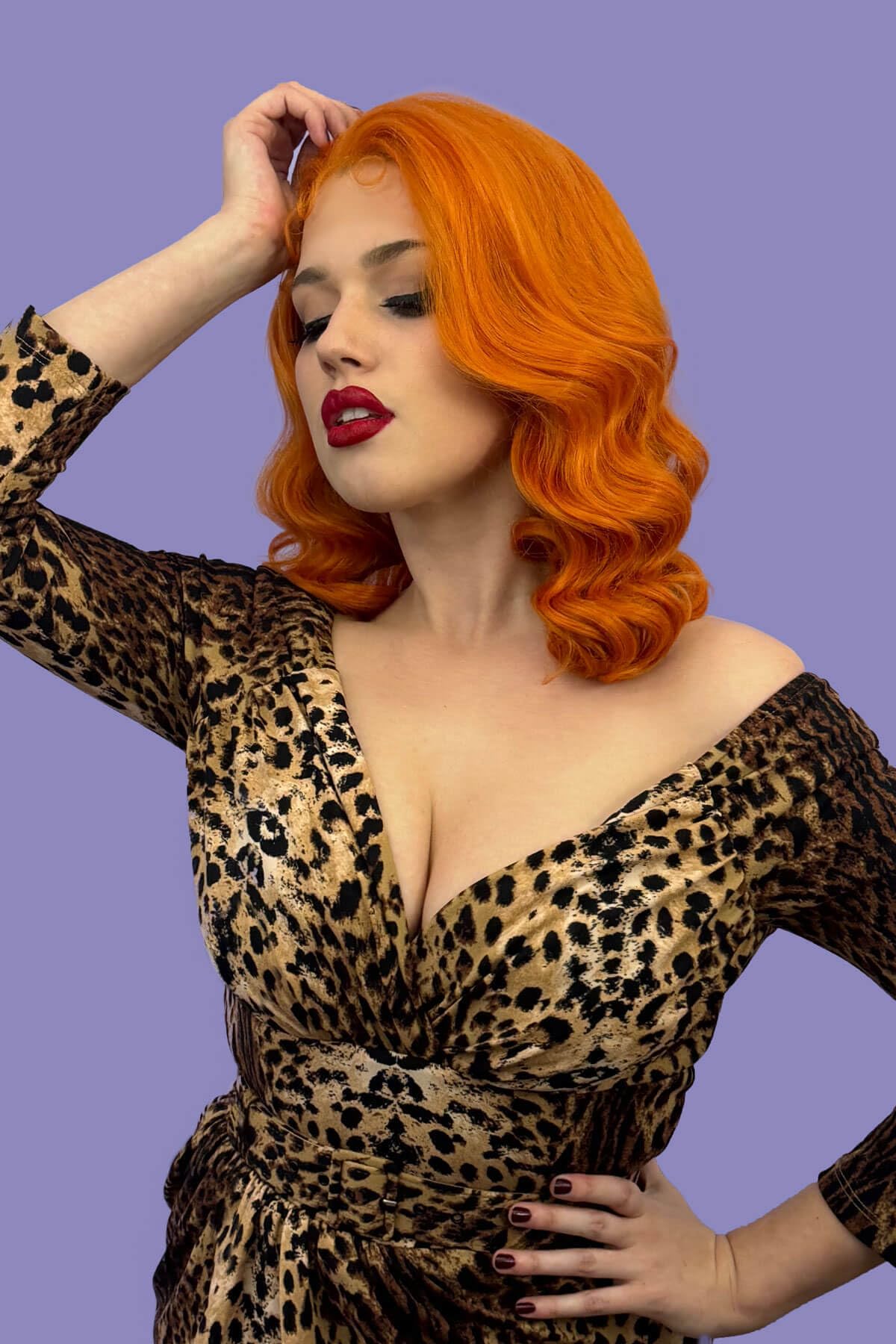 Ginger pinup lace front wig: Lula ginger #ginger