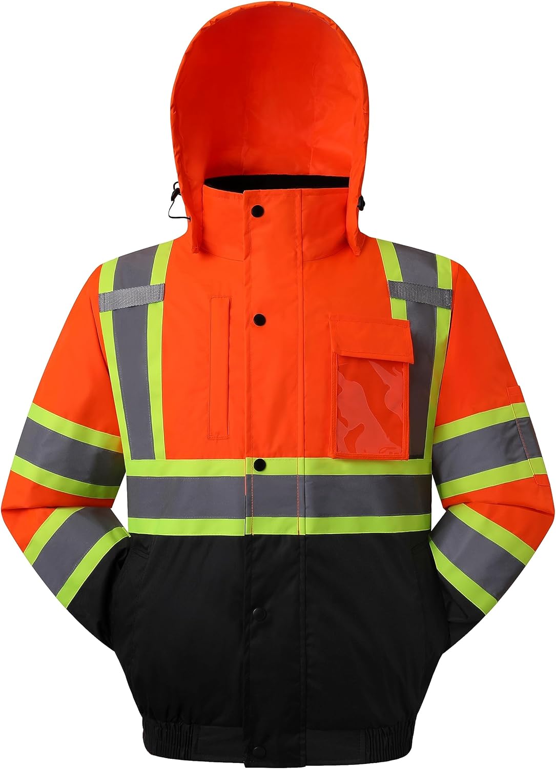 HATAUNKI High Visibility Winter Reflection Safety Jacket,HiVis