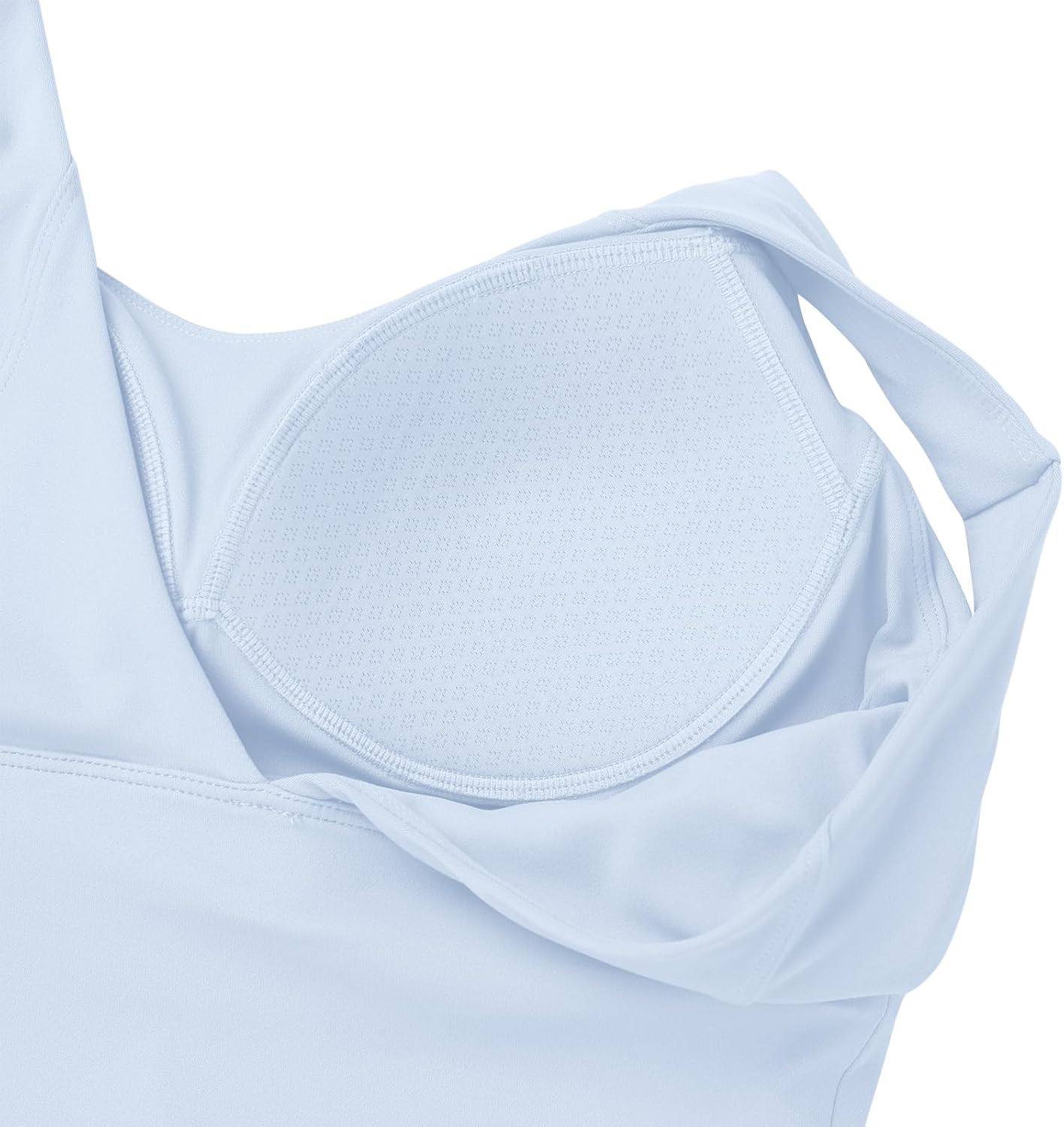 ABOCIW Longline Sports Bra for Women V Back Wireless Padded Medium Support Yoga Bra Workout Crop Tank Tops