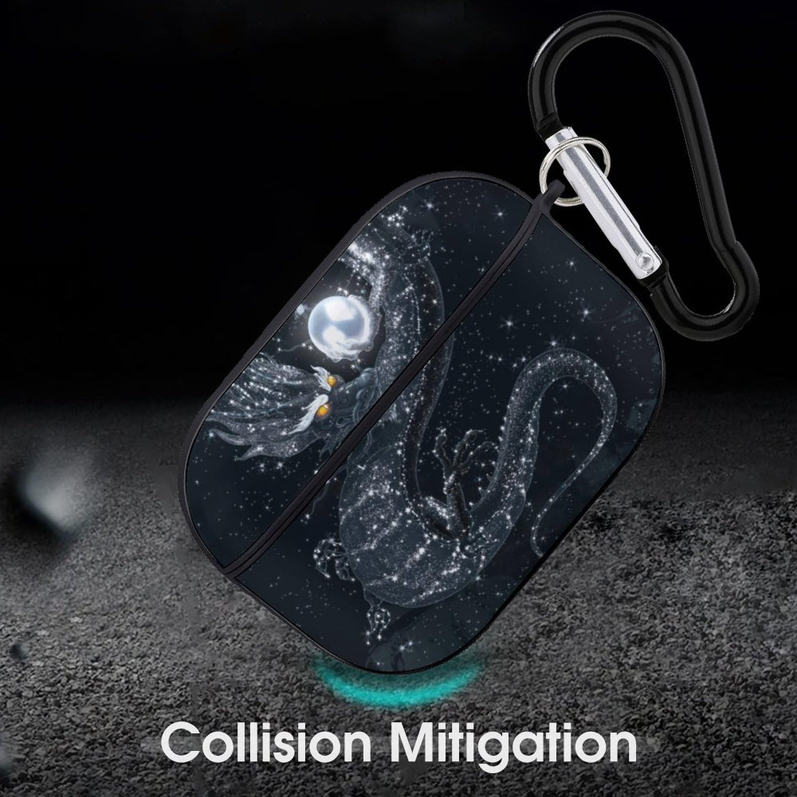 ブルードラゴン　2頭 Amazon | ドラゴン柄 龍 竜 AirPods Pro2 ケース 2022年9月発売