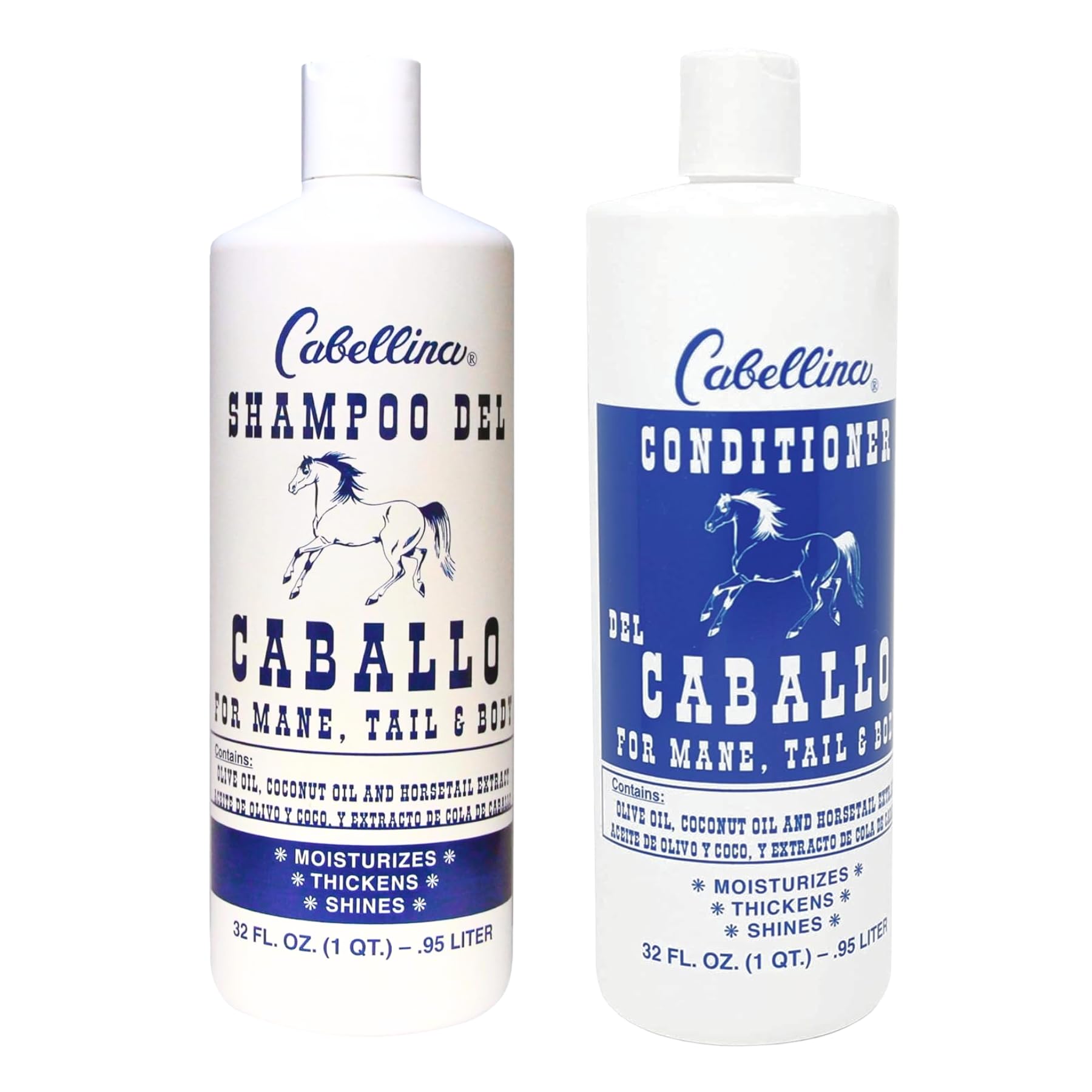 del Caballo Shampoo and Conditioner Set, 32 Fl Oz, 2-Pack