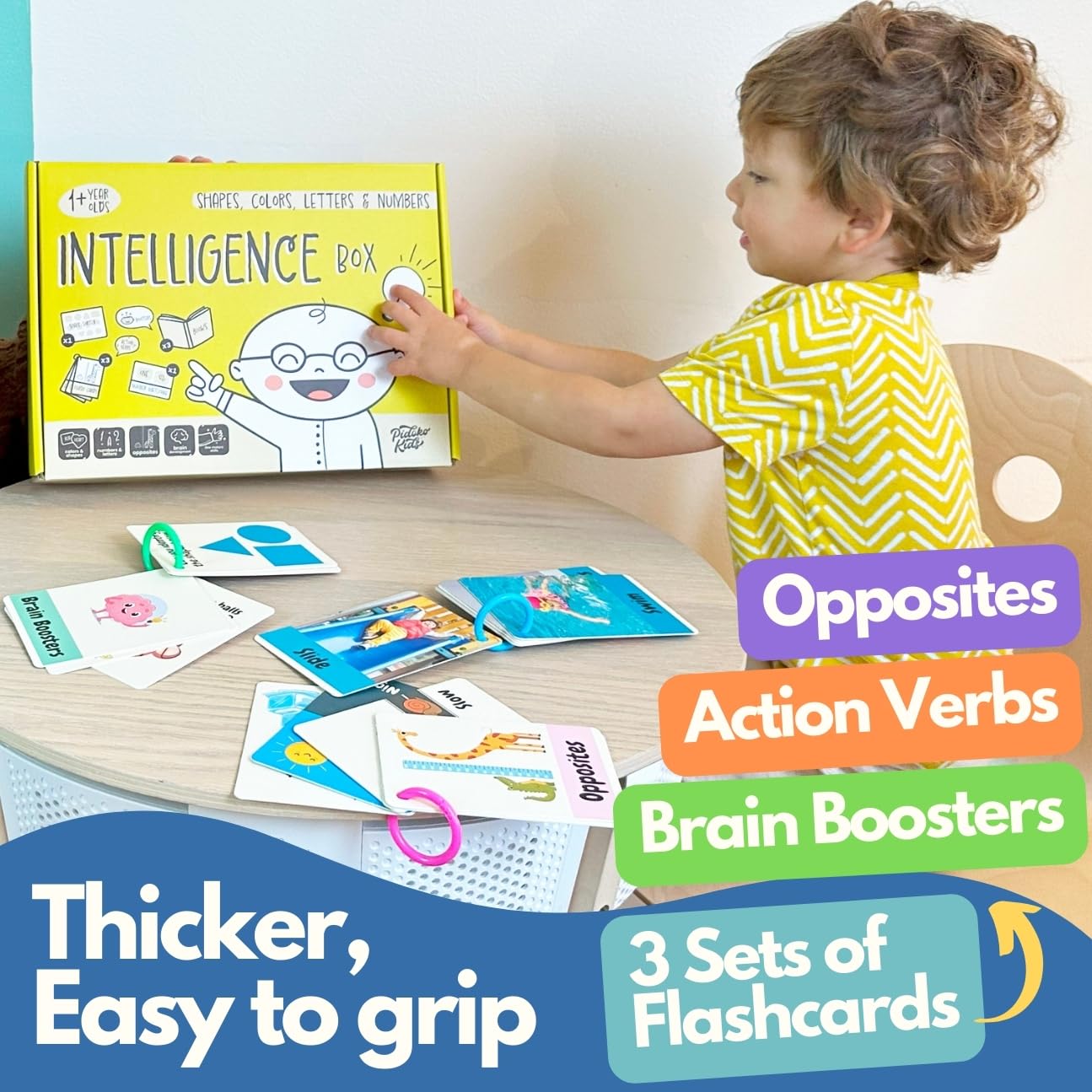 Montessori Toys for 1+ Year Olds - Toddler Learning Activities | Educational Books, Flash Cards & Puzzles Toys | Birthday Gifts for 1, 2, 3 Year Old Boys Girls, by Pidoko Kids - Image 5