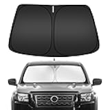 Windshield Sun Shade for Ni-ssan Frontier 2022-2025 2026, Custom Fit Foldable Front Window Sunshade Sun Visor Protector, Block UV Rays Keep Your Car Cooler
