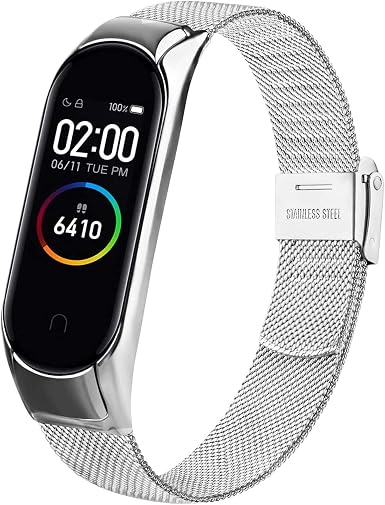 Wanme Acciaio Cinturino per Xiaomi Mi Band 4/ Mi Band 3 Orologio, Metallo  Cinturino di Ricambio per Mi Band 4 Mi Band 3 Cinturini (Argento) : Amazon.it:  Sport e tempo libero