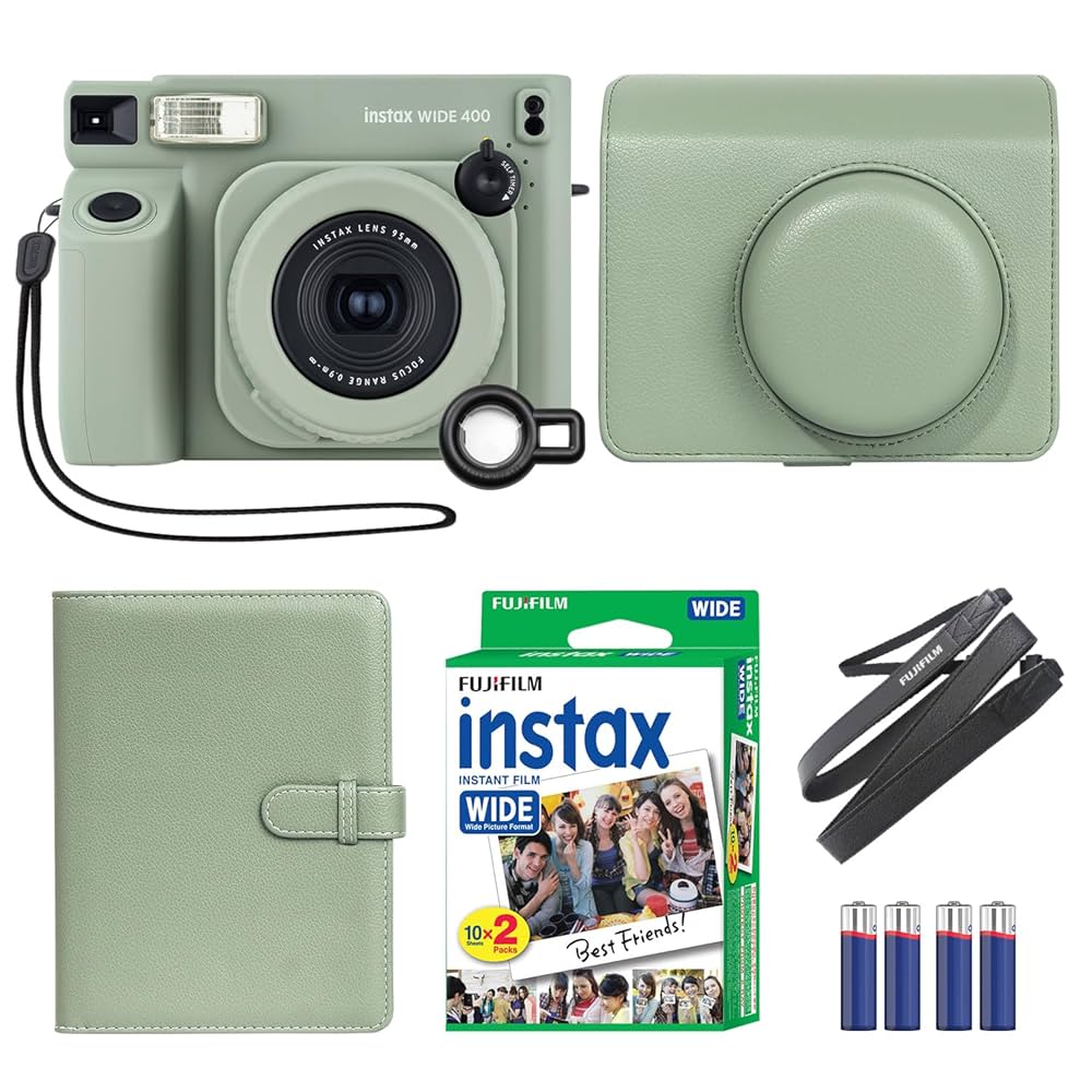 instax WIDE 400 インスタントカメラ チェキ 本体 フィルム付き Amazon | 富士フイルム INSTAX ワイド400インスタントカメラ