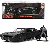 Vista 10 de Jada 253213008 Batmobile de Batman con Figura 1:32 en CDU, Negro/Blanco