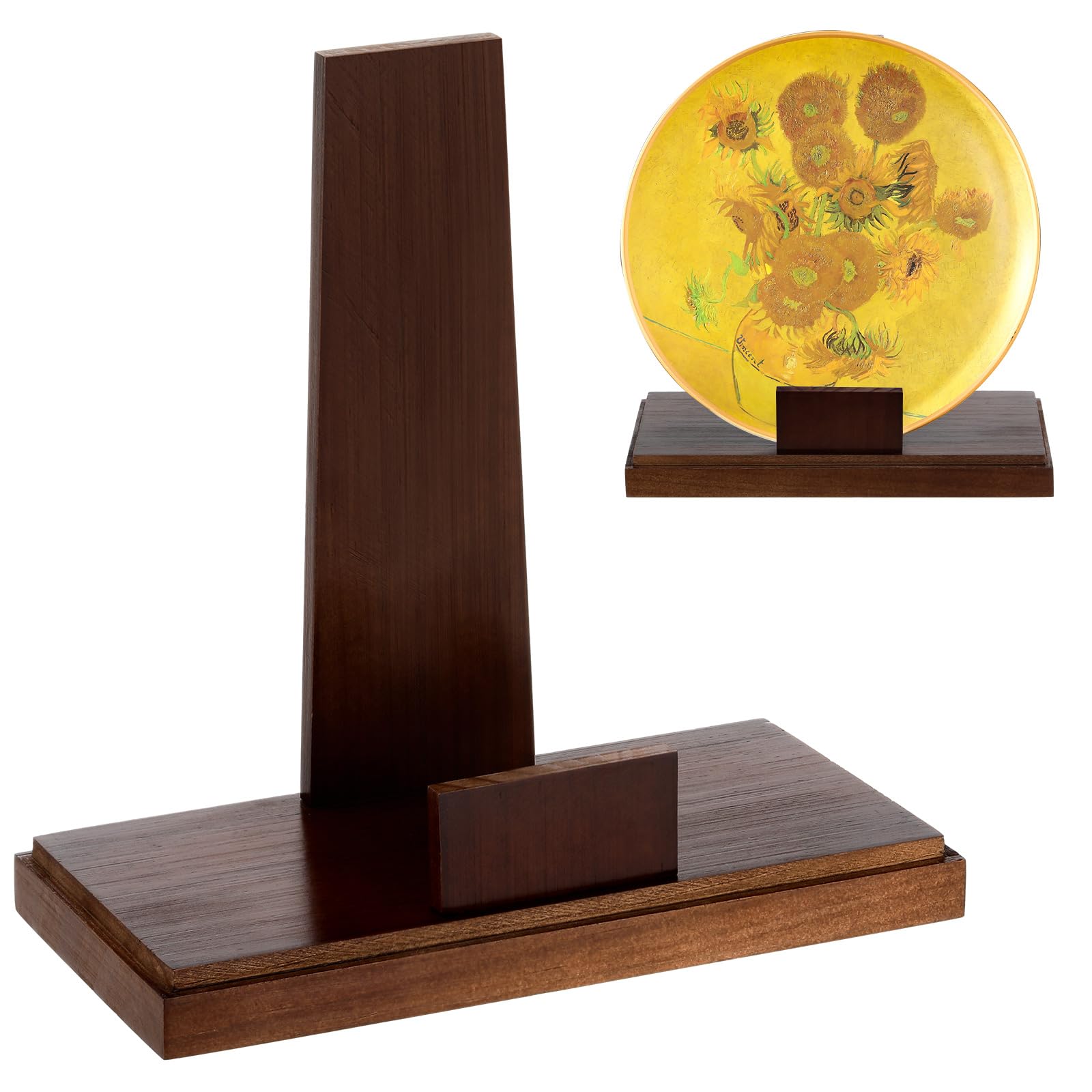 Support d'assiette en bois pour cadre photo livre et carte postale de table Weysat