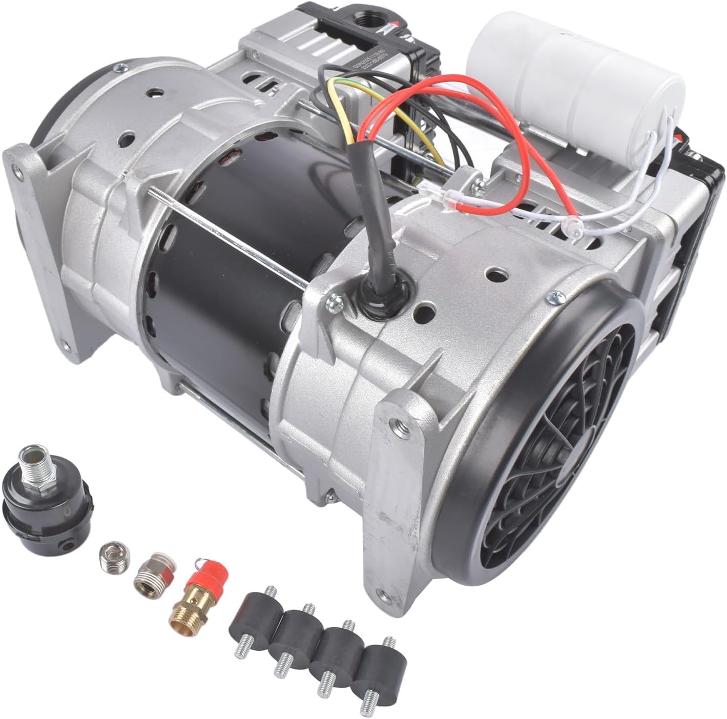 110 Volts 2 HP Electric Air Compressor 15 Amps SP-9421, SP9421 24 Gallons Ultra Quiet and Oil-Free Pump/Motor Mixizap
